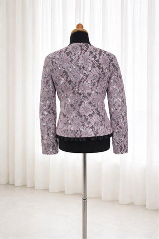 Giacca Patrizia Pepe pizzo rosa/grigio tg 42 IT