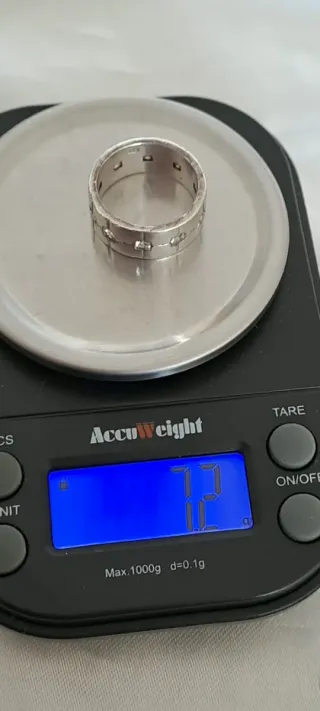 Anello Argento 925 Fascia Zirconi