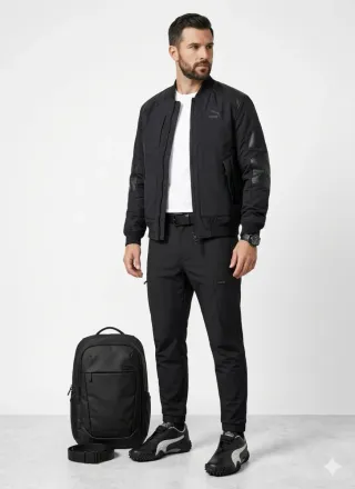 Zapatilla Puma Mostro A$AP Rocky Negra Plata Piel.