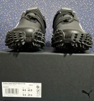 Zapatilla Puma Mostro A$AP Rocky Negra Plata Piel.