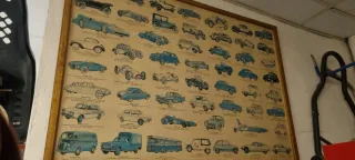 Cuadro de coches antiguos