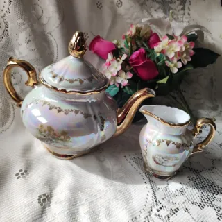 Lattiera Bavaria vintage cigni