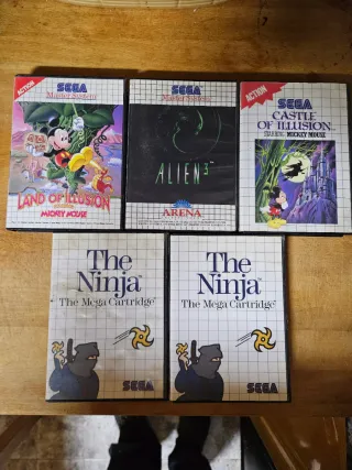 Lote Sega Master System 2 y Mega Drive