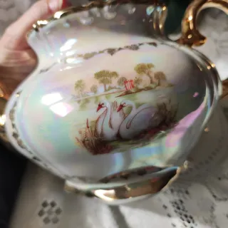 Teiera vintage Bavaria cigni
