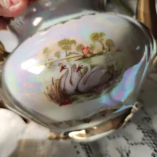 Teiera vintage Bavaria cigni