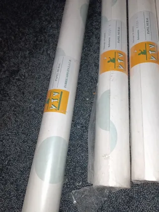 5 Rotoli Carta da Parati VTV Dischi Lunari Blu