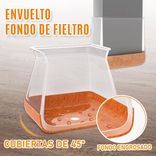 OCONDA 24 Piezas Protector Patas Sillas Cuadradas,