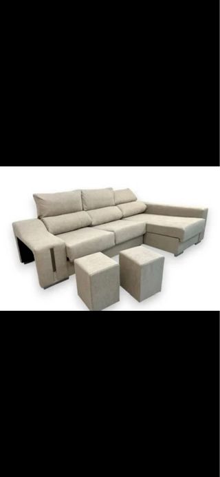 Sofá chaise longue, nuevo.