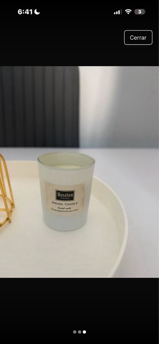 Centro de mesa dorado y blanco