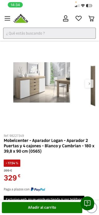 Cómoda Aparador de madera Leroy Merlin