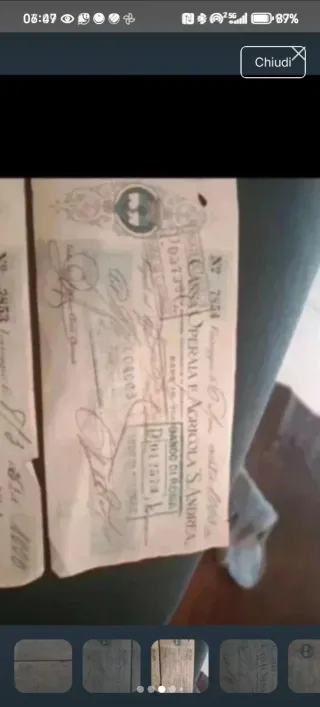 Due cambiali Cassa Operaia Agricola 1926