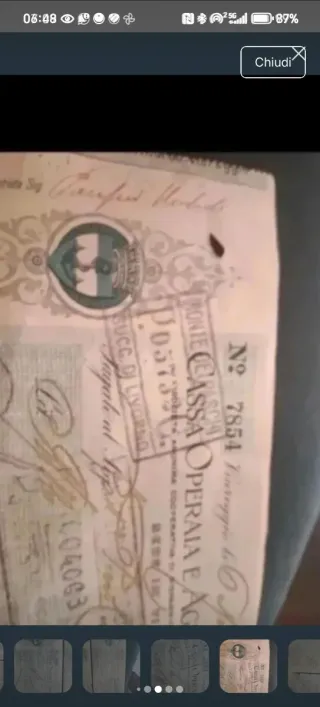 Due cambiali Cassa Operaia Agricola 1926