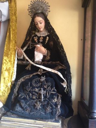 Virgen dolorosa cap i pota