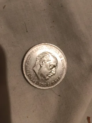 Moneda 5 Ptas Francisco Franco 1949