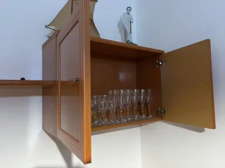 Mueble de salón madera marrón