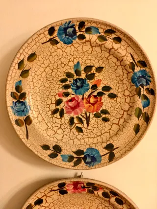 Piatti decorativi floreali vintage