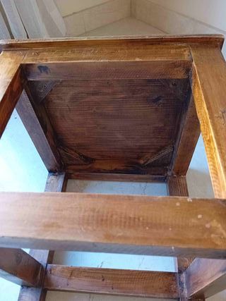 Taburetes de madera maciza (2 unidades)
