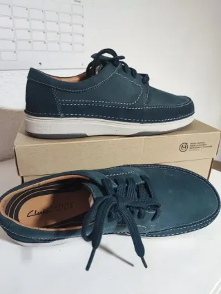 Clarks Nature 5 Lo Derbies Nobuk T 44.5 Ancho H