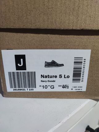 Clarks Nature 5 Lo Derbies Nobuk T 44.5 Ancho H