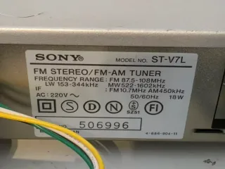 Sony ST-V7L Sintonizador FM AM Digital Plata