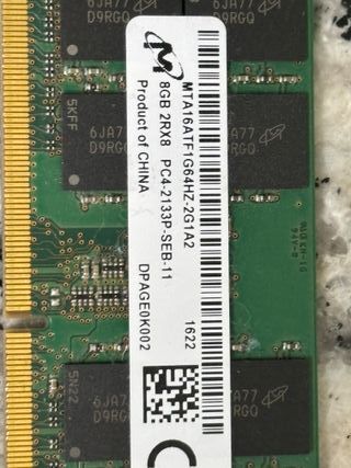 Memoria RAM Micron 8GB DDR4 2133MHz