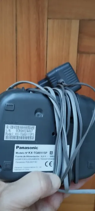 Teléfono Inalámbrico Panasonic Gris KX-TG8011