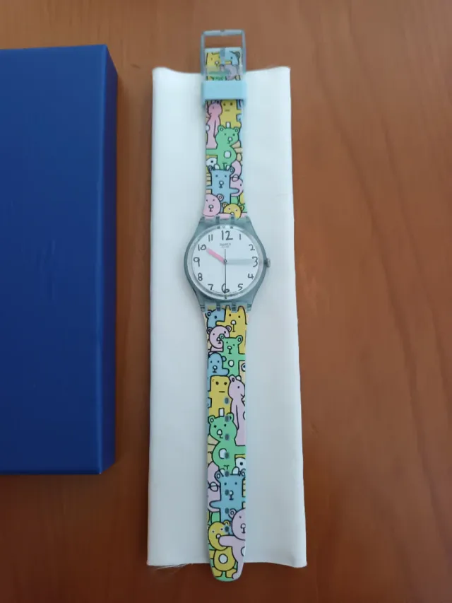 Reloj Swatch Multicolor Ositos