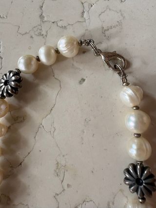 Collana Perle Vintage Argento