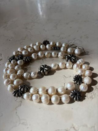 Collana Perle Vintage Argento