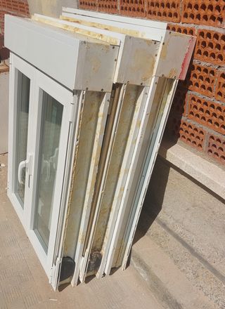 2 Ventanas Oscilobatientes Aluminio Climalit