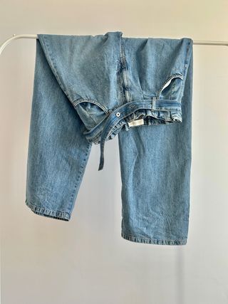 Zara Jeans Tiro Alto Paperbag Cinturón