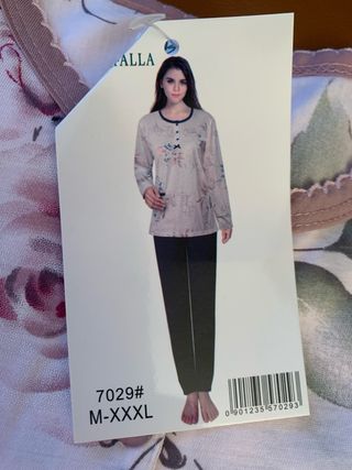Pigiama donna fantasia floreale tg. M