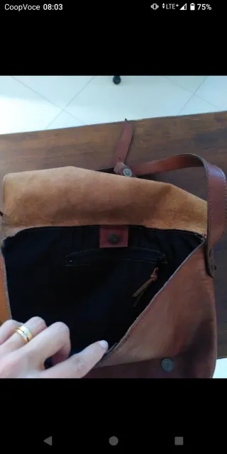 Borsa tracolla in cuoio