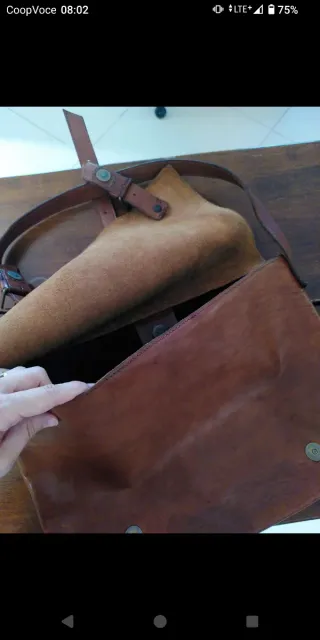 Borsa tracolla in cuoio