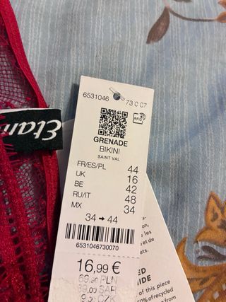 Conjunto lenceria Etam floral