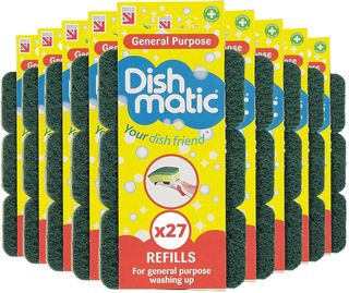 Juego de 27 estropajos de repuesto de Dishmatic de alta resistencia (cabezales)