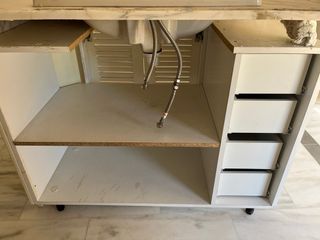 Mueble de baño con lavabo de mármol