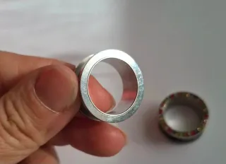 Pendientes dilatación acero 20mm brillantes color