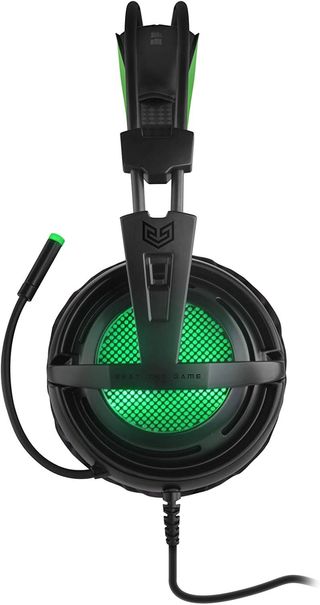 BG Xonar-X6 Binaural Diadema Negro, Verde - Auriculares con micrófono