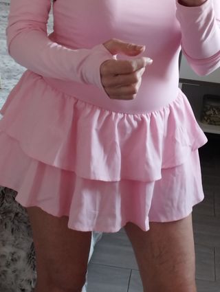 Mono deportivo rosa T S-M