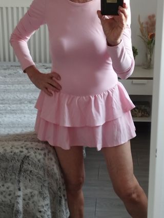 Mono deportivo rosa T S-M