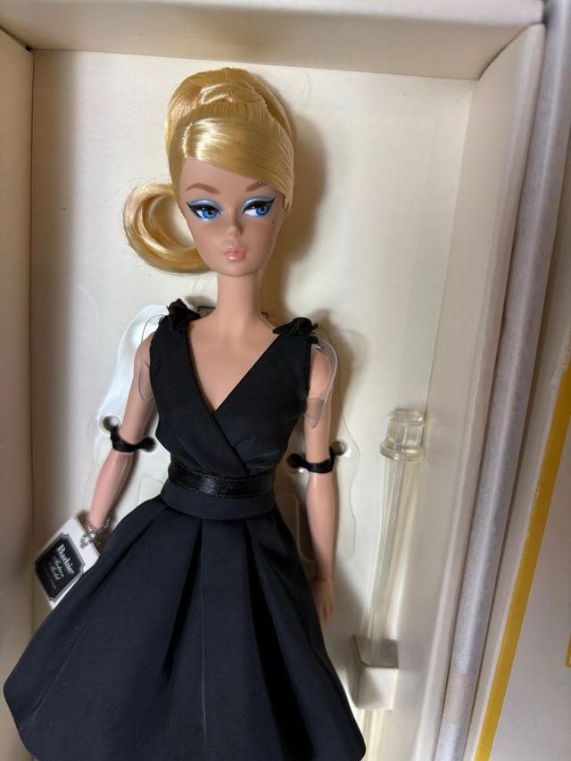 Barbie Silkstone Classic Black Dress Gold Label