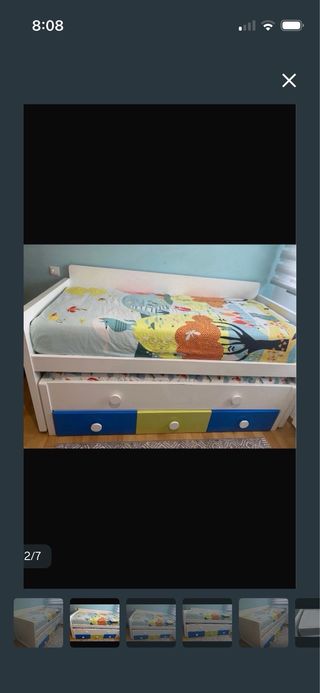 Cama nido Pikolin con 2 colchones