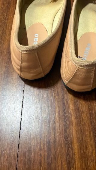 Ballerine in pelle beige