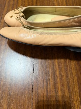 Ballerine in pelle beige