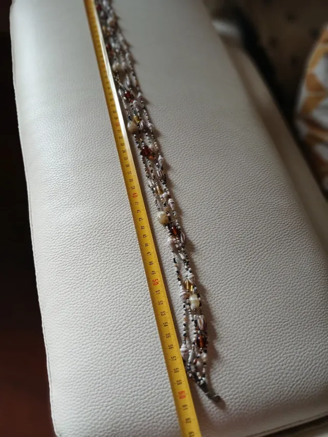 Collana vintage multifilo fatta a mano