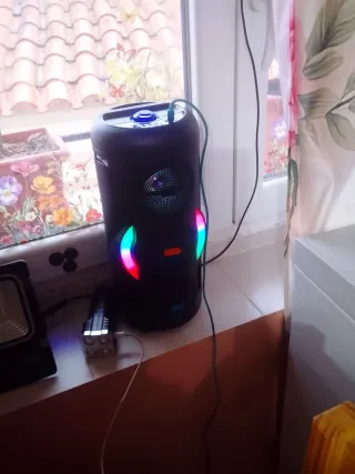 Altavoz Bluetooth Karaoke y Radio Negro