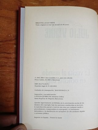 Libros Julio Verne (RBA Colecciones)