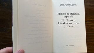 Manuales de literatura española. CENLIT