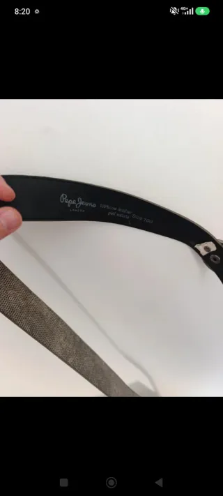 Cinturón Pepe Jeans Beige con Piedra Roja